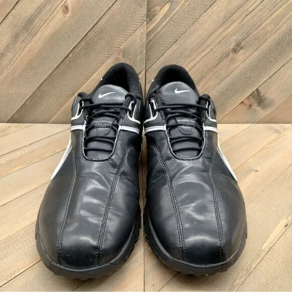 Nike Air Rival 2.5 Golf Shoes Mens Size 12 Black White Air Outdoor Sports Cleats