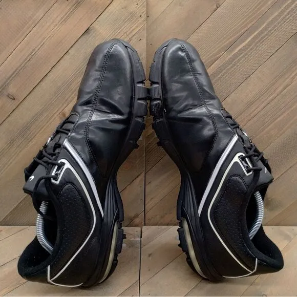 Nike Air Rival 2.5 Golf Shoes Mens Size 12 Black White Air Outdoor Sports Cleats