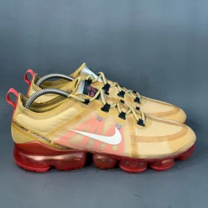 Nike Air VaporMax 2019 Club Gold Ember Glow athletic sneaker shoes men’s 10.5