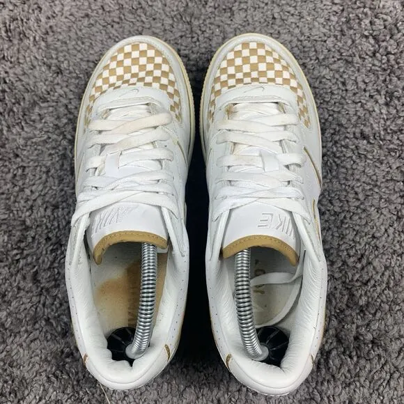 Nike Air Zoom Infiltrator Mens Size 8 White &amp; Gold Walking Sneakers