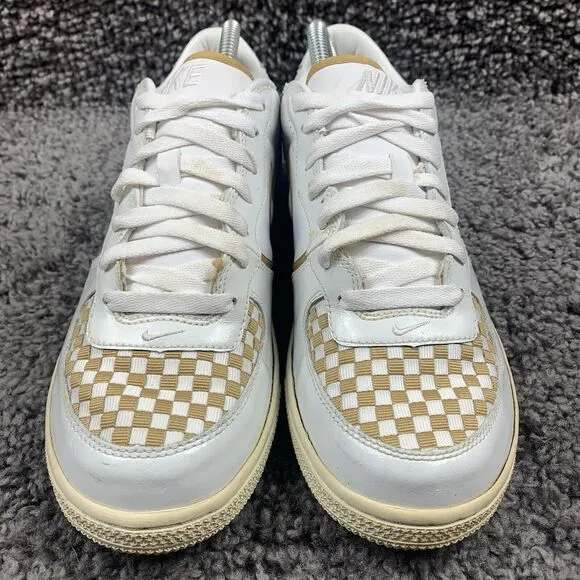 Nike Air Zoom Infiltrator Mens Size 8 White &amp; Gold Walking Sneakers