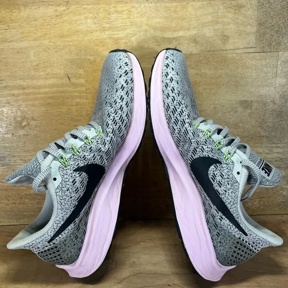 Nike Air Zoom Pegasus 35 Womens Size 7.5 Running Shoes Sneakers Gray Pink