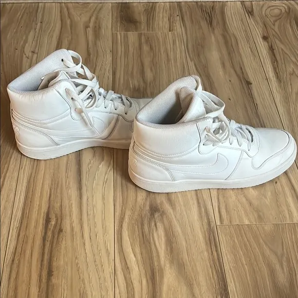 Nike All-White High-Top Sneakers