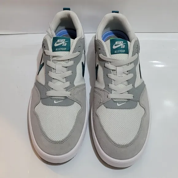 Nike‎ Alleyoop SB Particle Grey Geode Teal Shoes