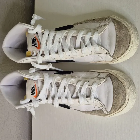 Nike Blazer 77 Vintage Mid White Black Size 6.5