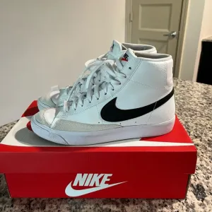Nike Blazer White and Black High-Top Sneakers