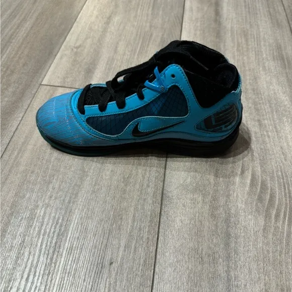 Nike Blue and Black High-Top Sneakers Air Max Lebron VII All-Star