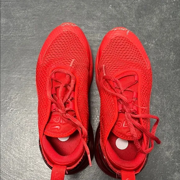 Nike boys air max 270 RF red sneakers size 13