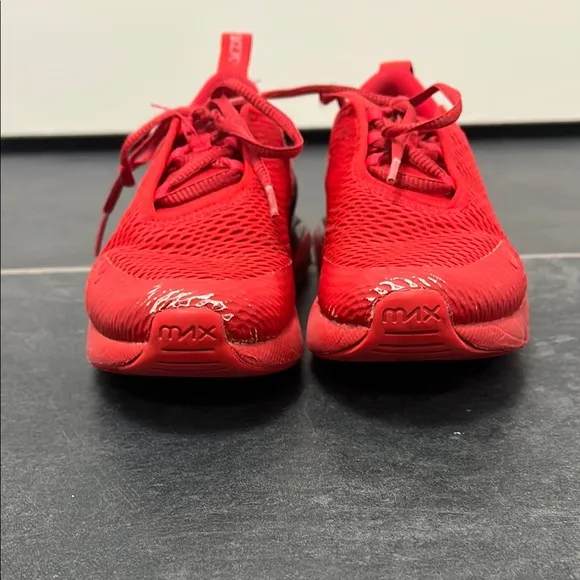 Nike boys air max 270 RF red sneakers size 13