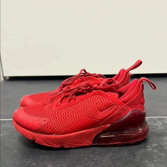 Nike boys air max 270 RF red sneakers size 13