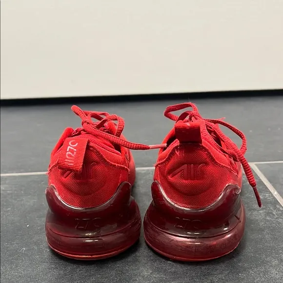 Nike boys air max 270 RF red sneakers size 13