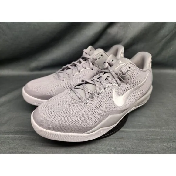 Nike Boys Kobe VIII (GS) Sneakers Mesh Wolf Grey White Size 6.5 NEW IN BOX!