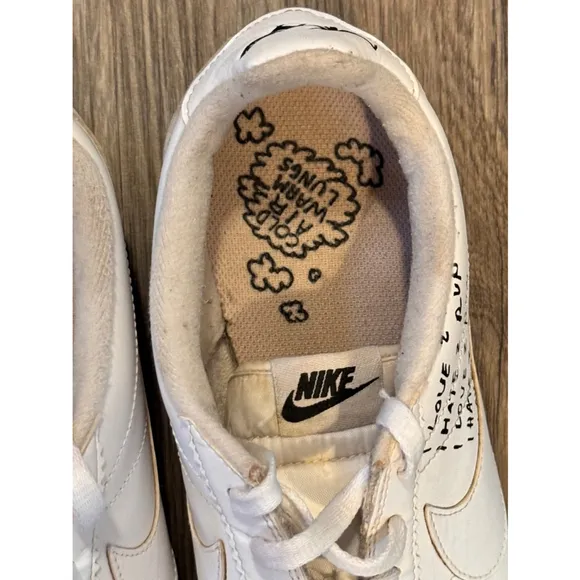 Nike Classic Cortez x Nathan Bell White Shoes BV8165-100 Men’s Sz 12 No Box​​