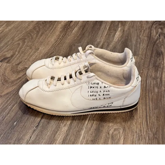 Nike Classic Cortez x Nathan Bell White Shoes BV8165-100 Men’s Sz 12 No Box​​