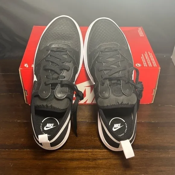 Nike Court Vision Alta TXT Womens Platform Shoes Wmns 11.5 / Mns 10 Black White