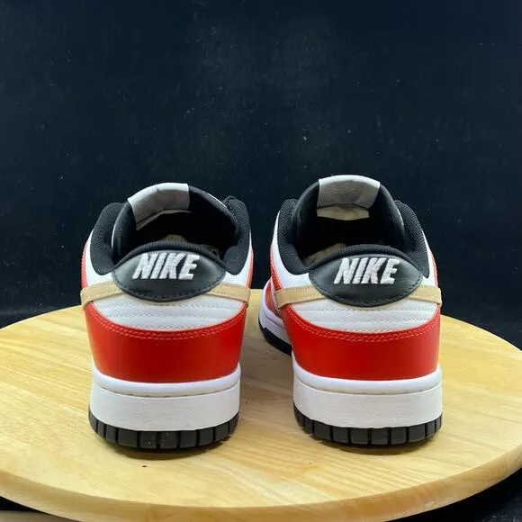 Nike Dunk Low By You Red/White/Biege Sneakers FN0569-900 Mens Size 10