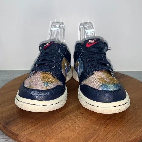 Nike Dunk Low (GS) Kids Size 3.5Y Graffiti Navy DM1051-400 Obsidian/Summit White