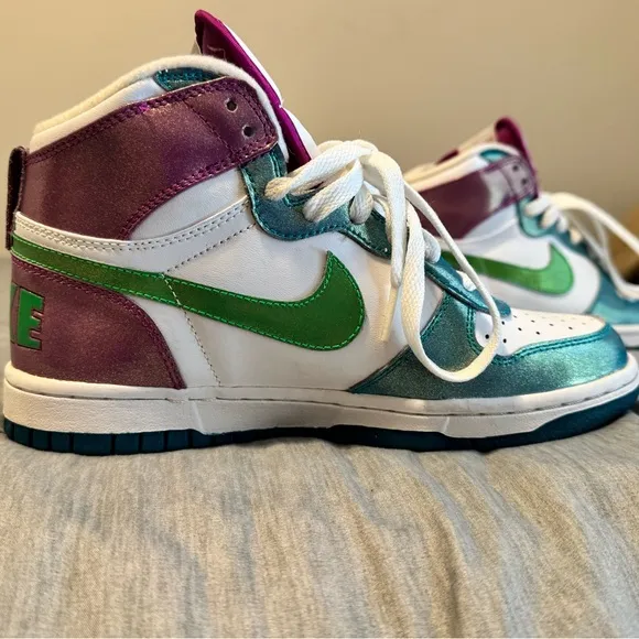 Nike Dunk Multicolor High-Top Sneakers!