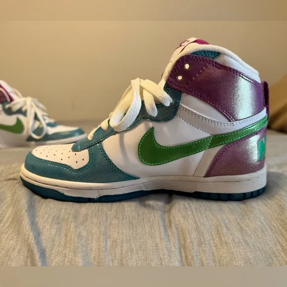 Nike Dunk Multicolor High-Top Sneakers!