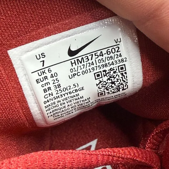 Nike Free Metcon 6 TB Crimson Mens Shoes Red HM3754-602 VNDS Sz 7
