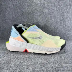 Nike Go Flyease Mens 7.5 Shoes Volt Celestine Blue Slip On Athletic Sneakers