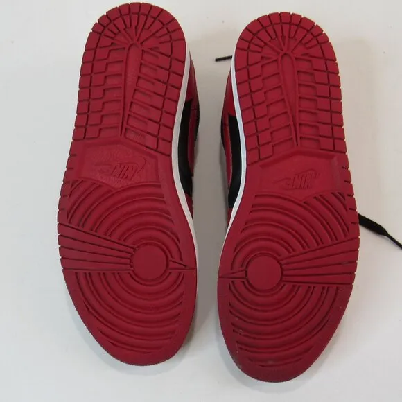 Nike Jordan 1 Low Reverse Bred Sneaker Shoes Red &amp; Black Men’s Size 9.5
