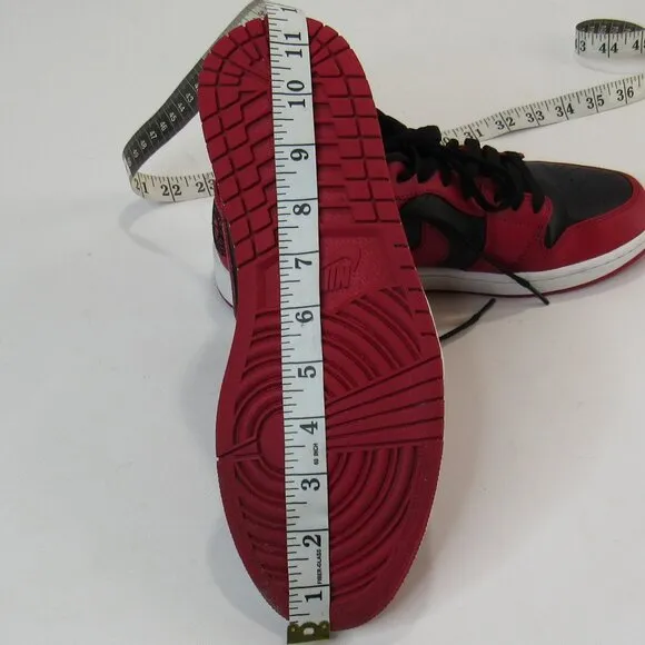 Nike Jordan 1 Low Reverse Bred Sneaker Shoes Red &amp; Black Men’s Size 9.5