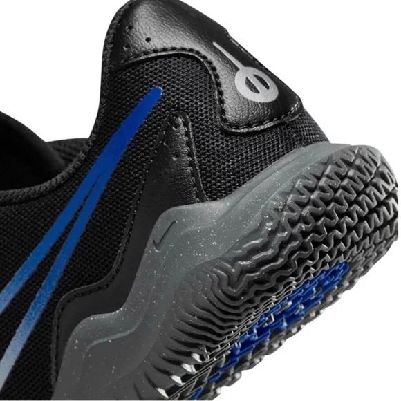 Nike Jr. Tiempo Legend 10 Club Soccer Shoes 4.5 Youth Black Royal Blue Chrome