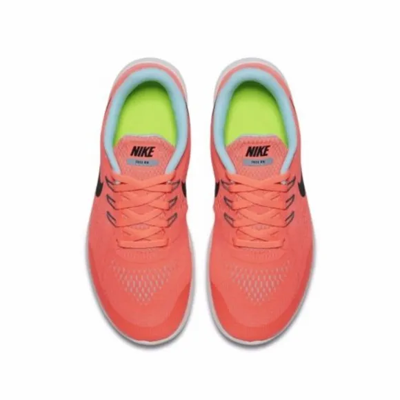 Nike Kids Free RN Running Shoe Lava Glow Size 5.5Y