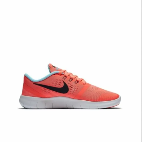 Nike Kids Free RN Running Shoe Lava Glow Size 5.5Y