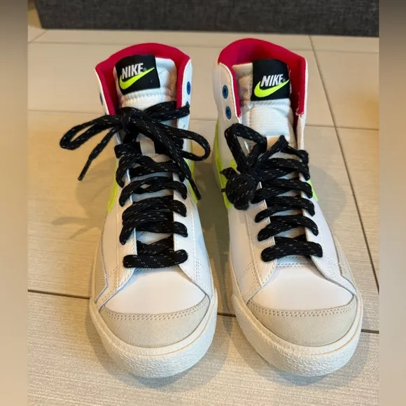 Nike Kids White High-Top Sneakers