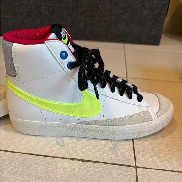 Nike Kids White High-Top Sneakers