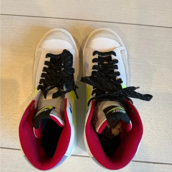 Nike Kids White High-Top Sneakers