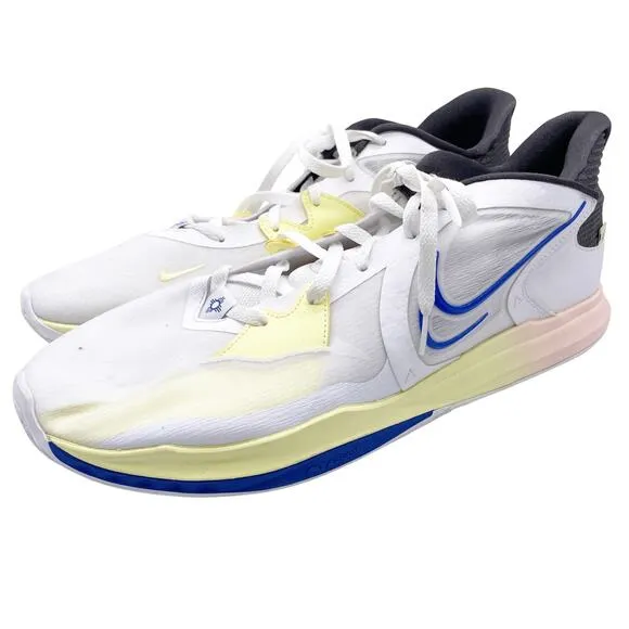 Nike Kyrie Low 5 White Yellow Mesh Game Royal Basketball Shoes Size 18