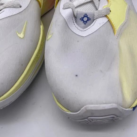 Nike Kyrie Low 5 White Yellow Mesh Game Royal Basketball Shoes Size 18