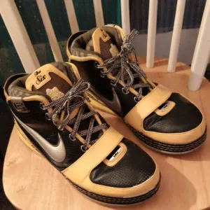 Nike LeBron 6 Black and Yellow High-Top Sneakers