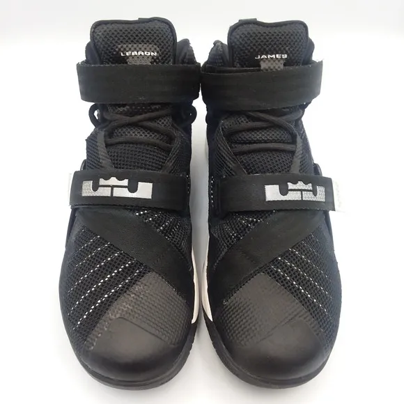 Nike LeBron Soldier 9 IX TB 749498-001 Straps Black White Basketball Mens Size 8