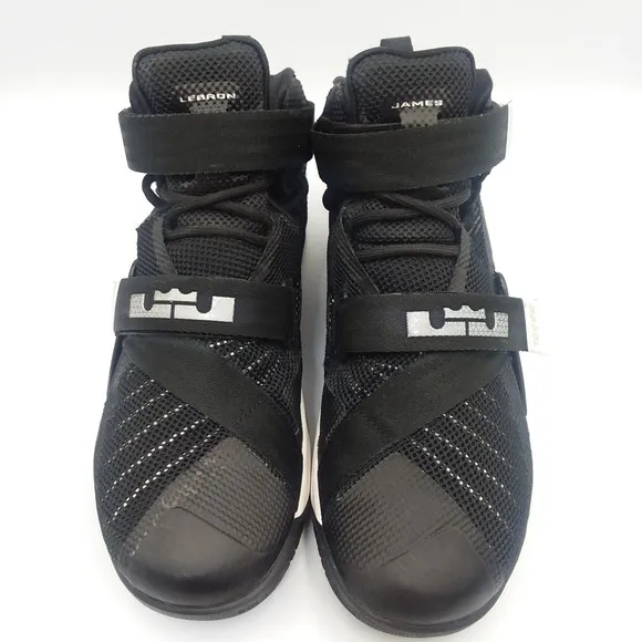 Nike LeBron Soldier 9 IX TB 749498-001 Straps Black White Basketball Mens Size 8