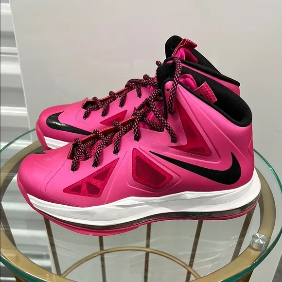 Nike LeBron Vibrant Pink and Black Sneakers