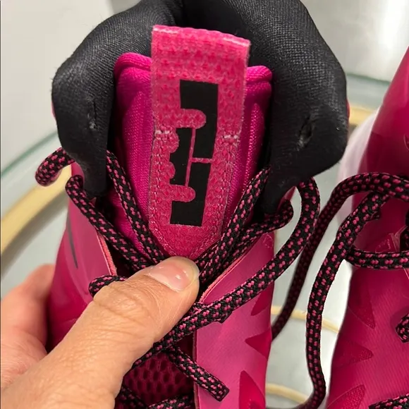 Nike LeBron Vibrant Pink and Black Sneakers