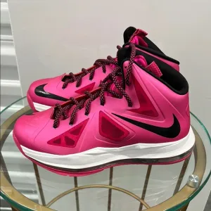 Nike LeBron Vibrant Pink and Black Sneakers