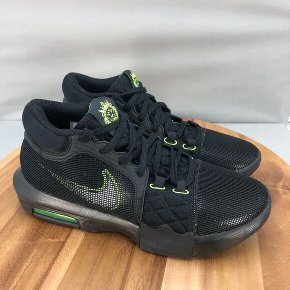 Nike LeBron Witness 8 Basketball Shoes Mens 10‎ Black Volt Mesh Performance