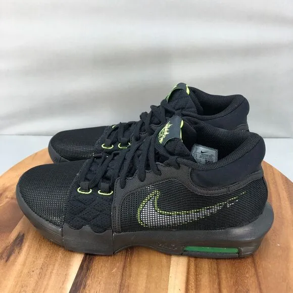 Nike LeBron Witness 8 Basketball Shoes Mens 10‎ Black Volt Mesh Performance