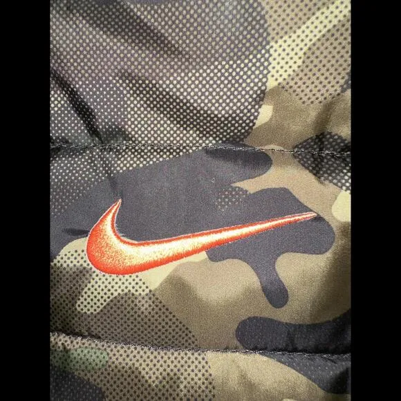Nike Little Kids (Boy's) Army Camo Green Puffer Jacket