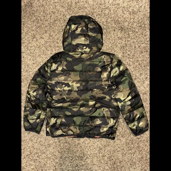Nike Little Kids (Boy's) Army Camo Green Puffer Jacket