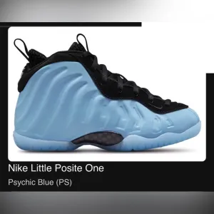 Nike Little Posite One Kids' Shoes Blue/Blk NOT ON STORE SHELVES YET NWT 10 c