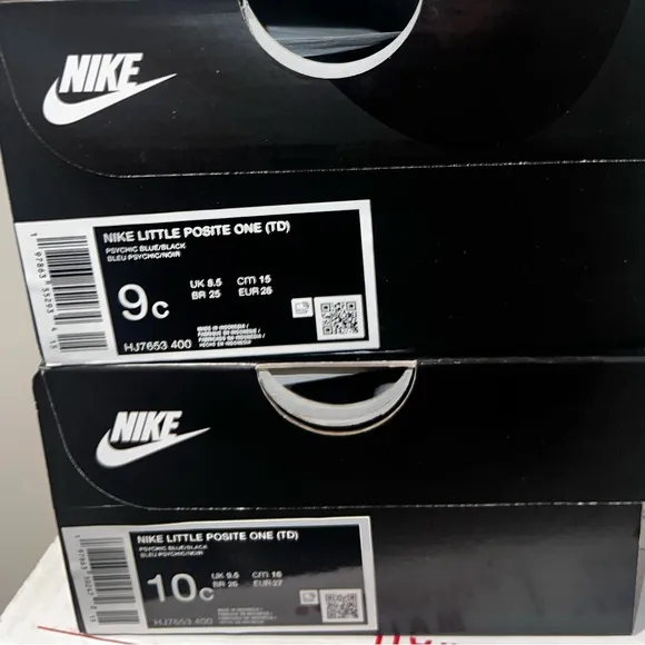 Nike Little Posite One Kids' Shoes Blue/Blk NOT ON STORE SHELVES YET NWT 10 c