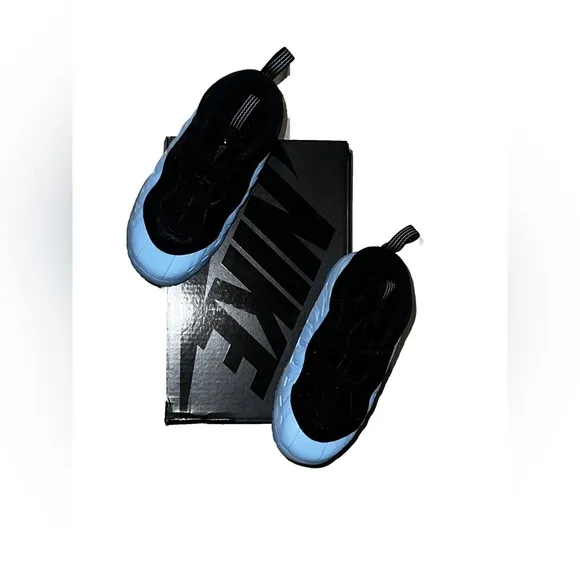 Nike Little Posite One Kids' Shoes Blue/Blk NOT ON STORE SHELVES YET NWT 10 c
