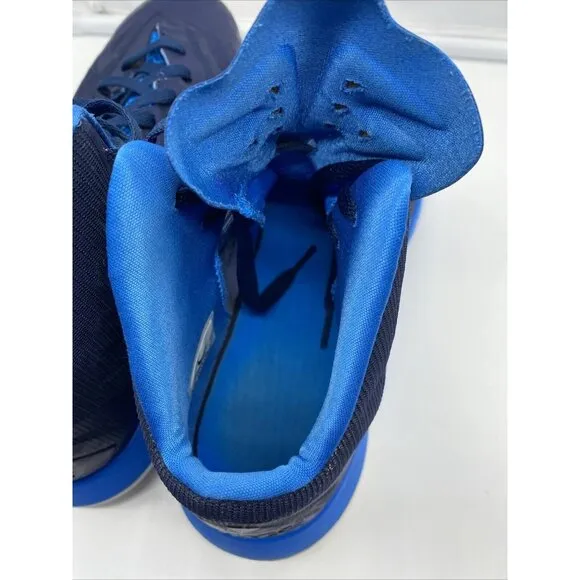 Nike Lunar Hyperquickness Basketball Hightop Sneakers Blue 652775-404 Size 14