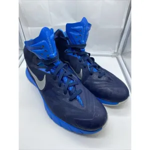 Nike Lunar Hyperquickness Basketball Hightop Sneakers Blue 652775-404 Size 14